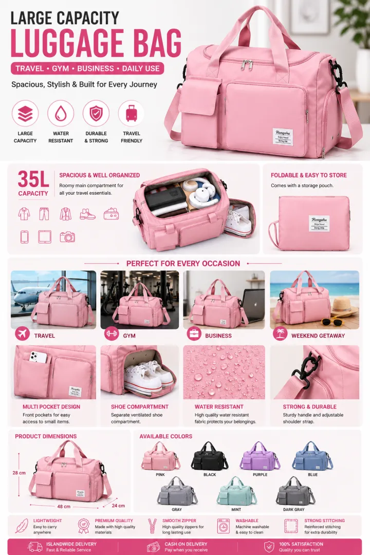 LARGE CAPACITY LUGGAGE BAG