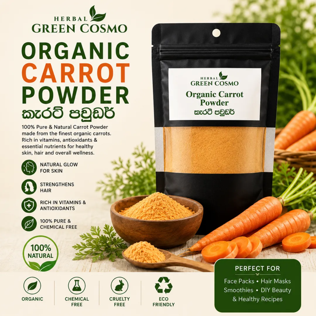 Organic Carrot Powder Green Cosmo Herbal